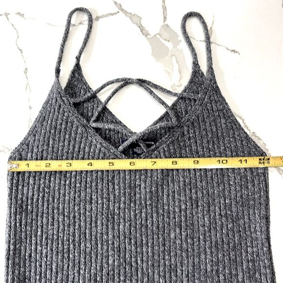 American Eagle | Women’s Grey Ribbed Knit Sweater Tank Size M - Picture 11 of 12